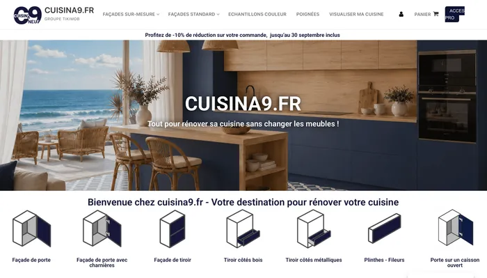 Aperçu du site Cuisina9.fr
